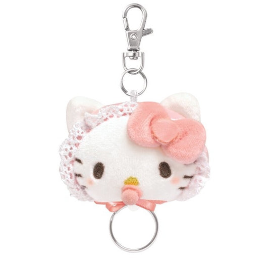 日本製造 Sanrio Hello Kitty BB頭毛公仔吊飾鎖匙扣 (預訂貨)