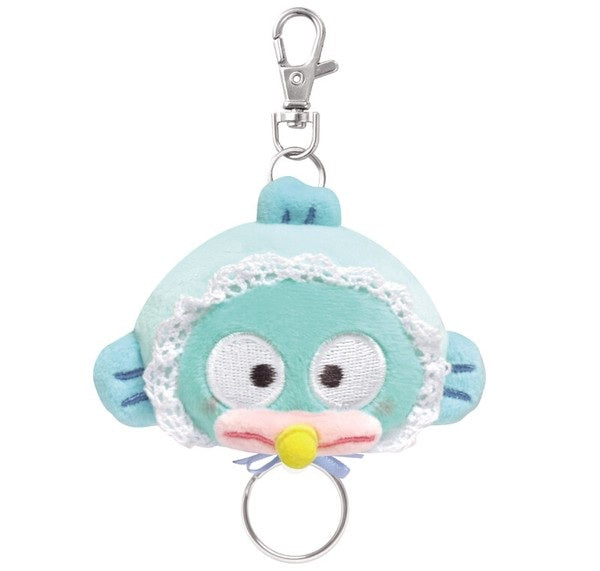日本製造 Sanrio Hangyodon 水怪BB頭毛公仔吊飾鎖匙扣 (預訂貨)