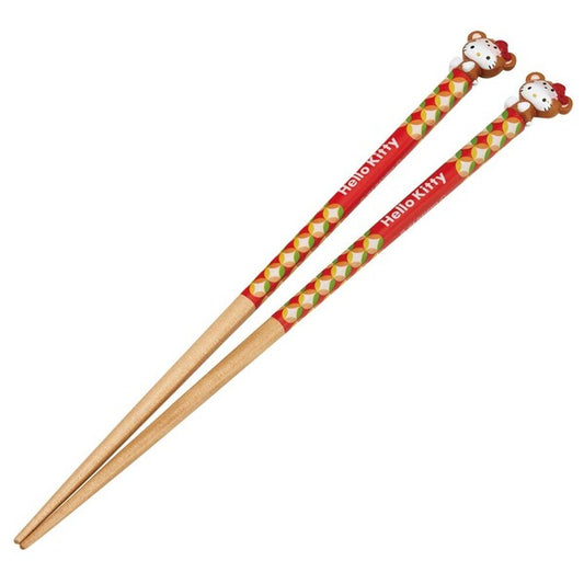 Sanrio Hello Kitty 十二生肖猴子造形漆筷/木筷 21cm (預訂)