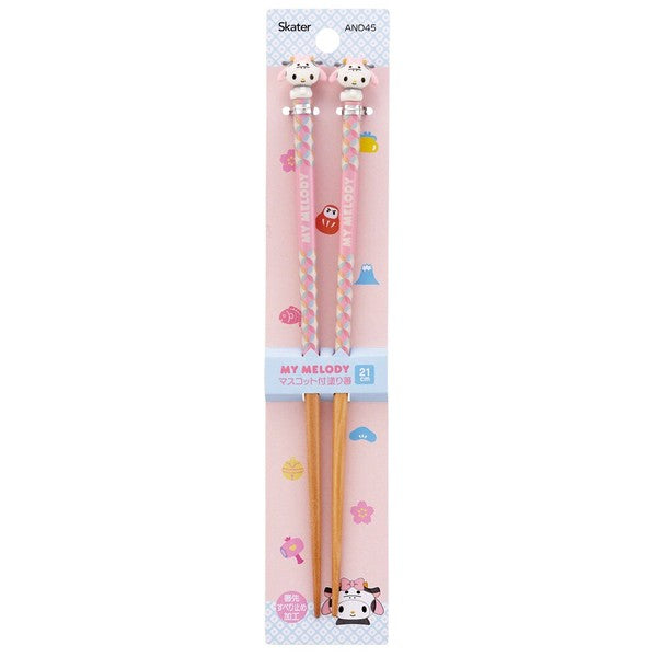 Sanrio My Melody 十二生肖牛牛造形漆筷/木筷 21cm (預訂)