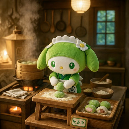 Sanrio matcha 抹茶 My Melody 玩偶/毛絨玩具掛飾零錢包 (預訂貨)