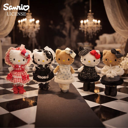 Sanrio Hello Kitty 斜紋黑裙 百變玩偶/毛絨玩具 (預訂貨)
