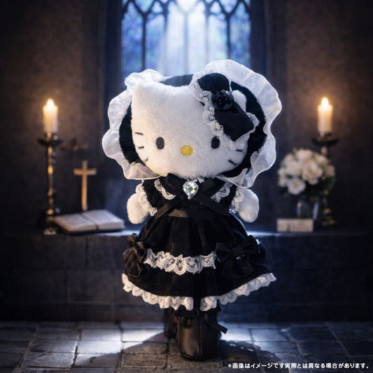 Sanrio Hello Kitty 黑色Lolit 百變玩偶/毛絨玩具 (預訂貨)