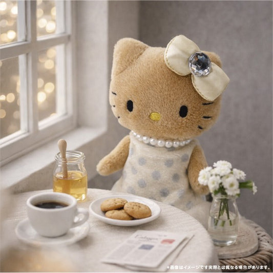 Sanrio Hello Kitty 白色波點裙 百變玩偶/毛絨玩具 (預訂貨)