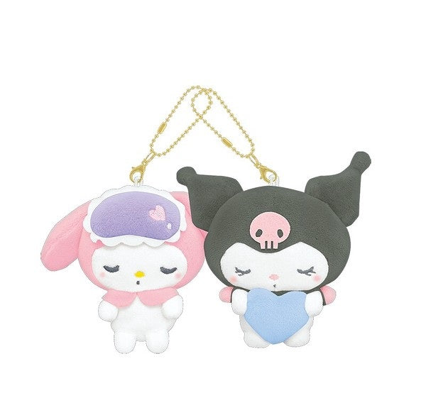 日本限定 Sanrio Munyatto系列 My Melody & Kuromi 磁石毛公仔吊飾匙扣 (現貨)