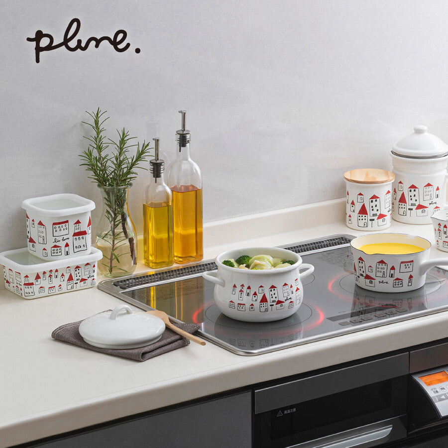 Plune 日本製琺瑯雙柄煲 16cm 明火/IH電磁爐 (預訂)