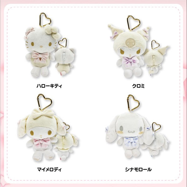 Sanrio 雪白 Hello Kitty 玩偶/毛絨玩具掛飾零錢包 (現貨)