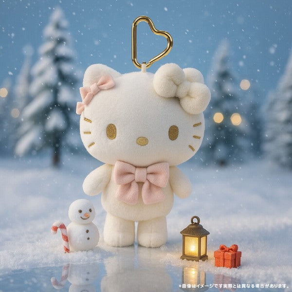 Sanrio 雪白 Hello Kitty 玩偶/毛絨玩具掛飾零錢包 (現貨)