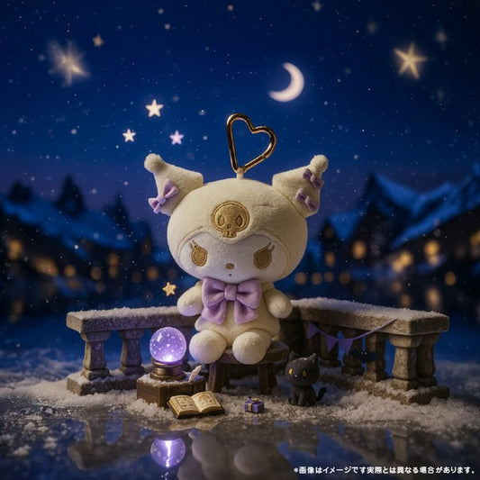 Sanrio 雪白 Kuromi 玩偶/毛絨玩具掛飾零錢包 (現貨)