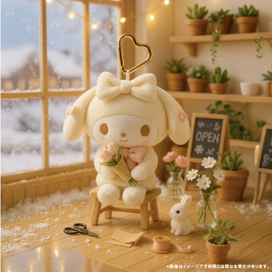 Sanrio 雪白 My Melody 玩偶/毛絨玩具掛飾零錢包 (現貨)