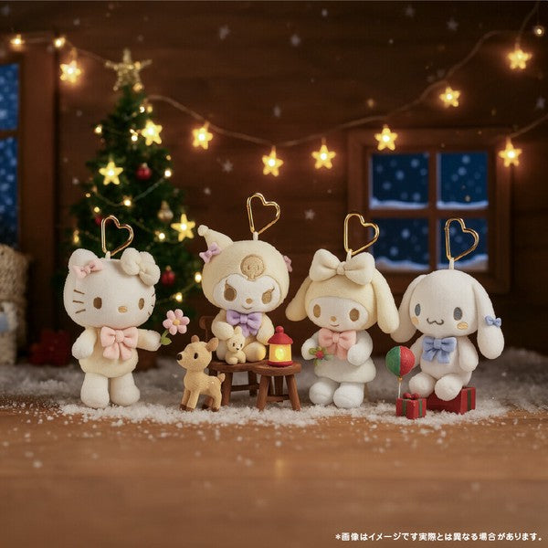 Sanrio 雪白 Hello Kitty 玩偶/毛絨玩具掛飾零錢包 (現貨)