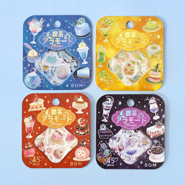 BGM｜手帳日誌裝飾箔押貼紙 喫茶店/Cafe a la mode (預訂)