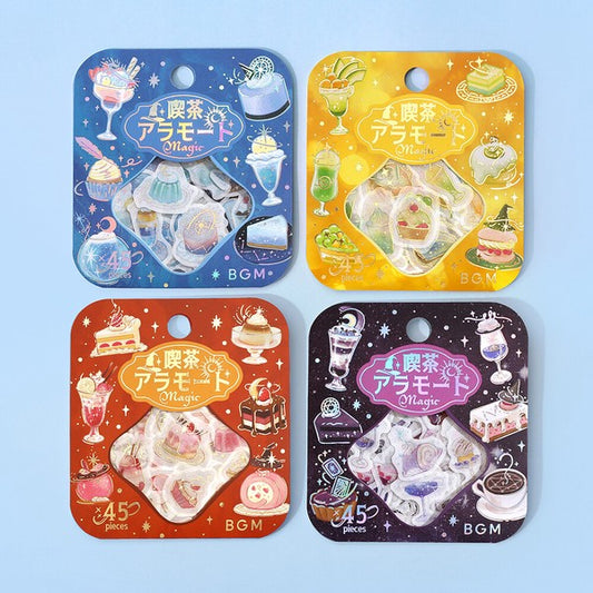BGM｜手帳日誌裝飾箔押貼紙 喫茶店/Cafe a la mode (預訂)