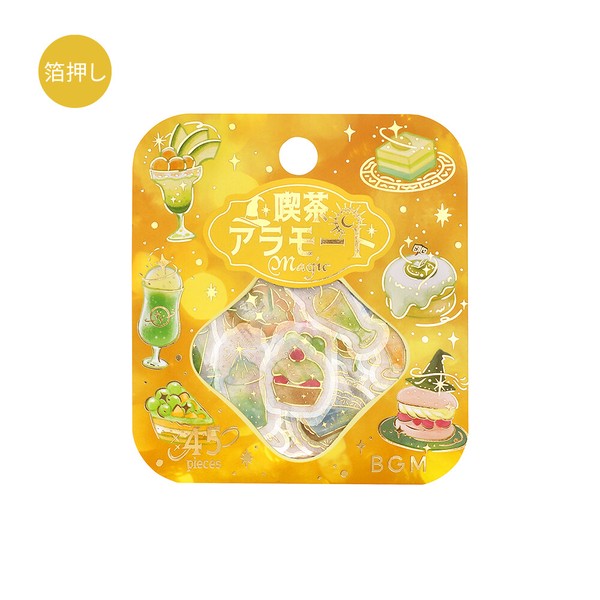 BGM｜手帳日誌裝飾箔押貼紙 喫茶店/Cafe a la mode (預訂)