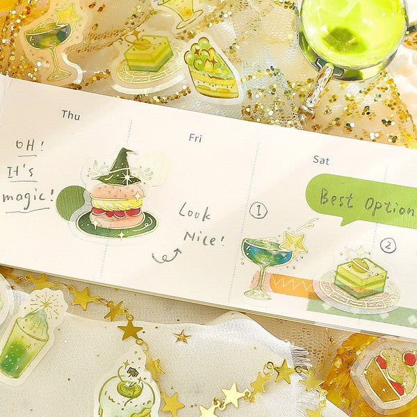 BGM｜手帳日誌裝飾箔押貼紙 喫茶店/Cafe a la mode (預訂)