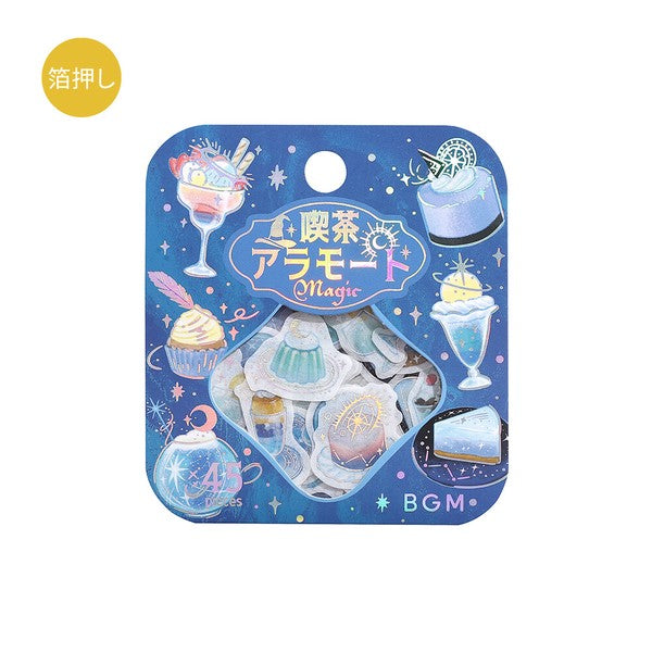 BGM｜手帳日誌裝飾箔押貼紙 喫茶店/Cafe a la mode (預訂)