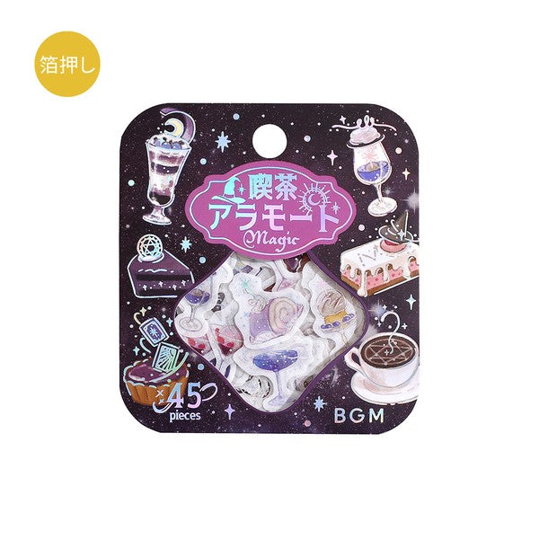 BGM｜手帳日誌裝飾箔押貼紙 喫茶店/Cafe a la mode (預訂)