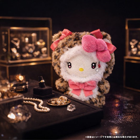 Sanrio 豹紋 Hello Kitty 玩偶/毛絨玩具掛飾零錢包 (現貨)