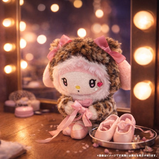 Sanrio 豹紋 My Melody 玩偶/毛絨玩具掛飾零錢包 (現貨)