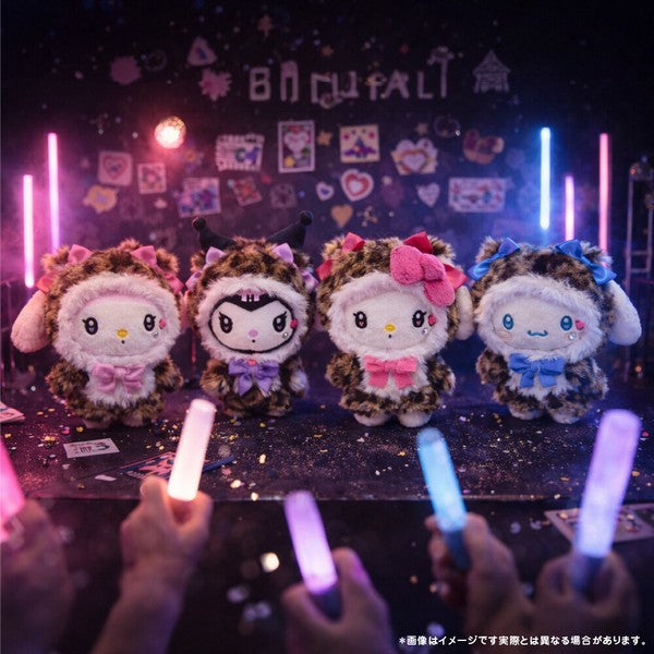 Sanrio 豹紋 Hello Kitty 玩偶/毛絨玩具掛飾零錢包 (現貨)
