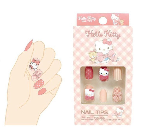Sanrio Hello Kitty Check主題指甲貼片 (預購)