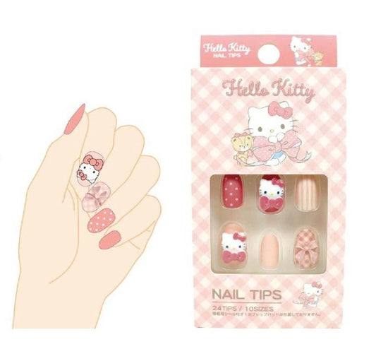 Sanrio Hello Kitty Check主題指甲貼片 (預購)