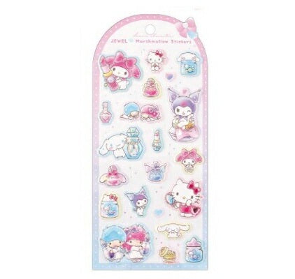 Sanrio 卡通人物貼紙 Helloy Kitty/ Kuromi/ My Melody/ Cinnamoroll/ Little Twin Stars (10月初寄貨)
