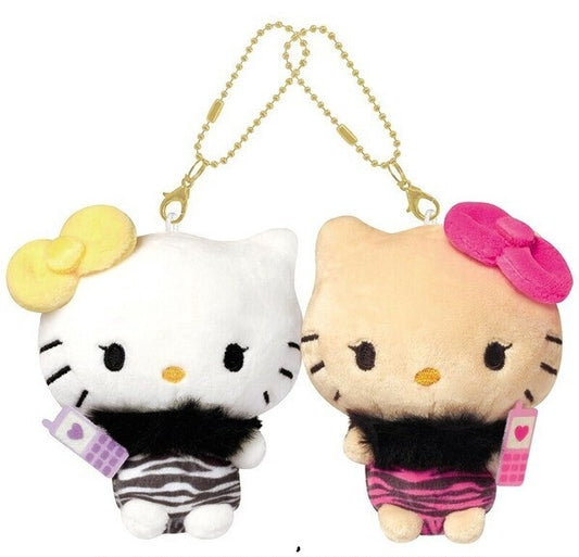 日本限定 Sanrio Nikonui Hello Kitty & Mimmy毛公仔吊飾匙扣 (預訂貨)