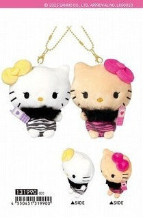 日本限定 Sanrio Nikonui Hello Kitty & Mimmy毛公仔吊飾匙扣 (預訂貨)