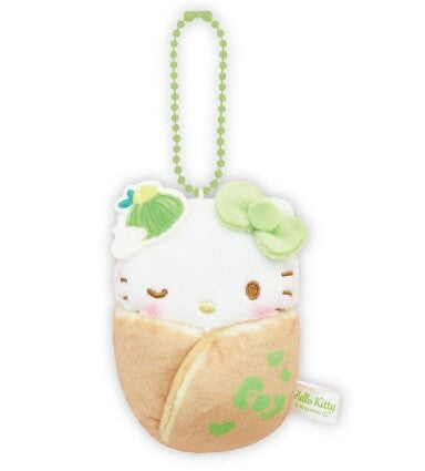 Sanrio Hello Kitty 綠茶甜點BB吉祥物/手機帶/玩偶/毛絨玩具 (8月到貨)