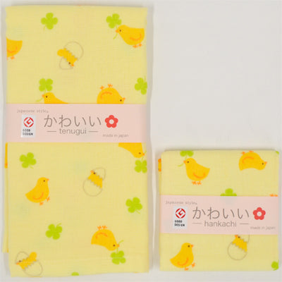 日本製紗布印花手巾/面巾/浴巾3件套裝 (黃色小鴨) HIN0137