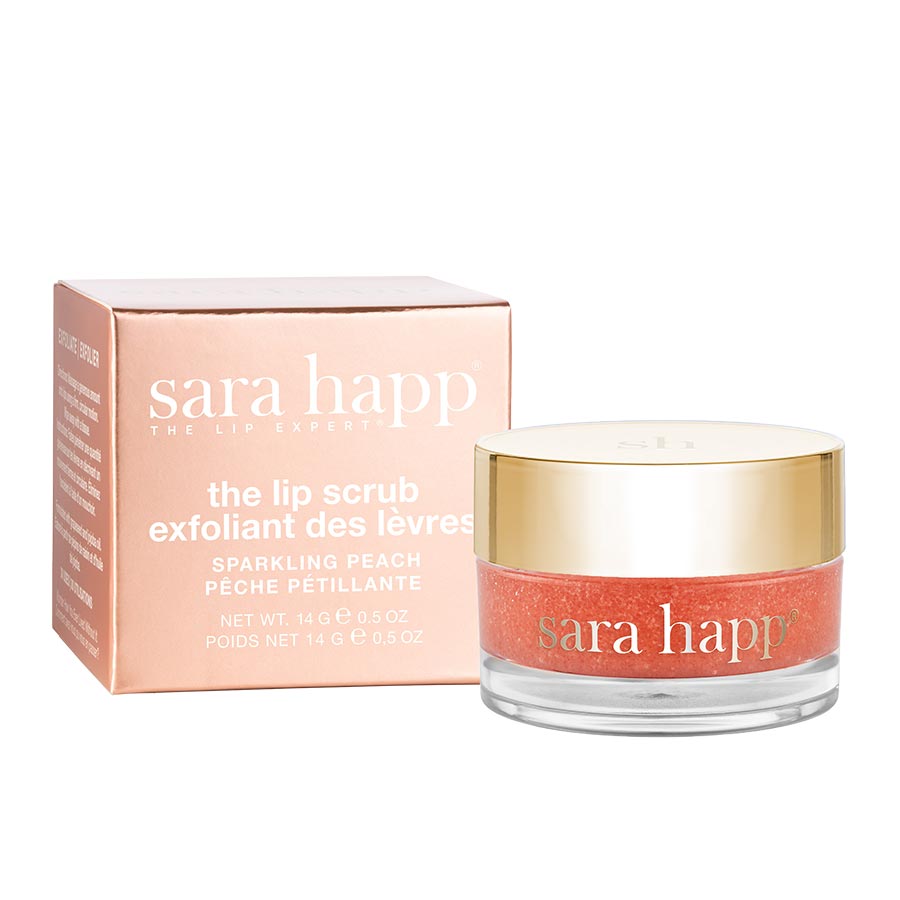 Sara Happ 唇部磨砂膏 - 氣泡桃味 Sparkling Peach