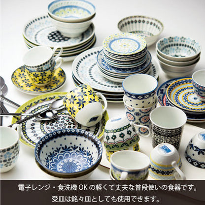 AWASAKA Pottery Field 日本製美濃燒花朵圖案陶瓷茶杯5件套裝 TIN0030
