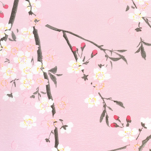 日本製 85 x 150cm 麻布門簾 (粉紅櫻花)