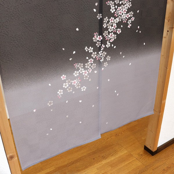 日本製 85 x 150cm 麻布門簾 (月見櫻) (預購)