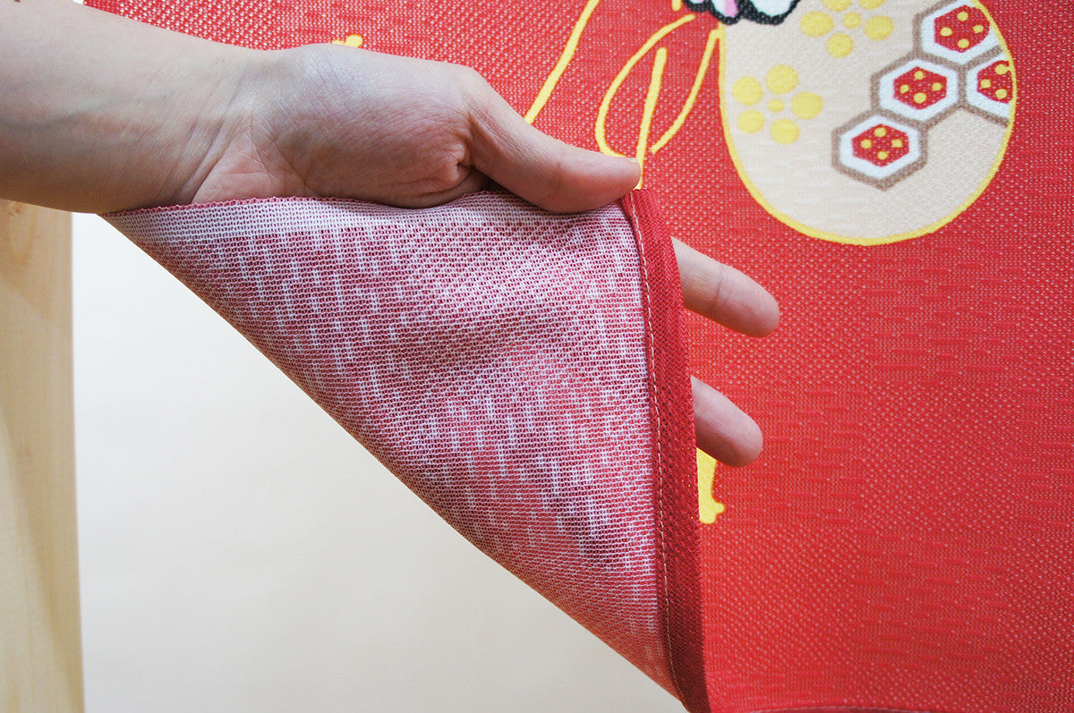 日本製 85 x 170cm 麻布門簾 (幸運貓咪)