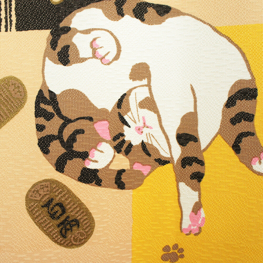 日本製 85 x 170cm 麻布門簾 (幸運貓咪)