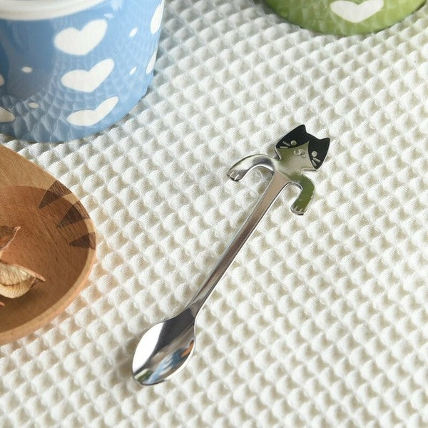 日本製造貓咪咖啡荼匙（黑貓）MS25002