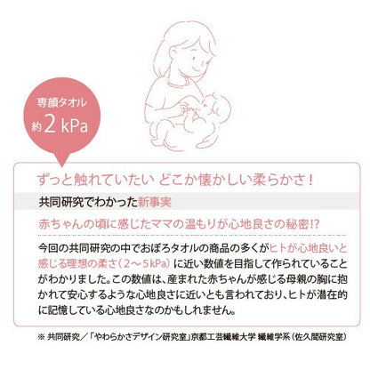OBORO TOWEL 日本製100%全棉潔面專用毛巾 白色 MS24001