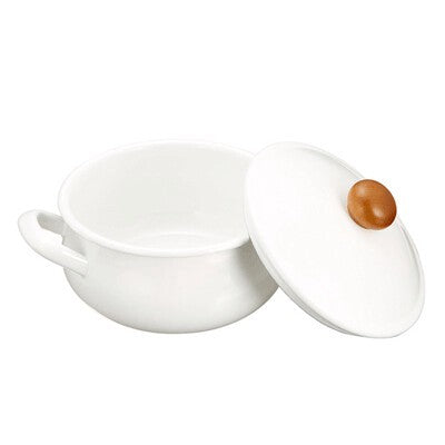 日本製 野田琺瑯 Noda Horo POCHKA 搪瓷雙柄平底鍋 15cm︱支援IH及明火煮食 (預訂)
