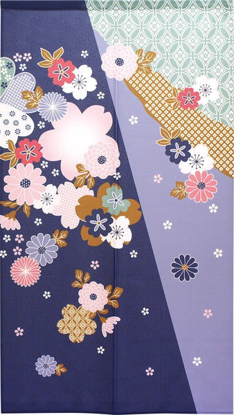 日本製 Tokusen Japanese Pattern Noren 85 x 150cm 麻布門簾 (和柄)