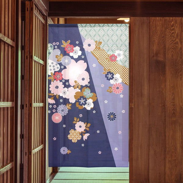 日本製 Tokusen Japanese Pattern Noren 85 x 150cm 麻布門簾 (和柄)