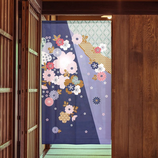日本製 Tokusen Japanese Pattern Noren 85 x 150cm 麻布門簾 (和柄)