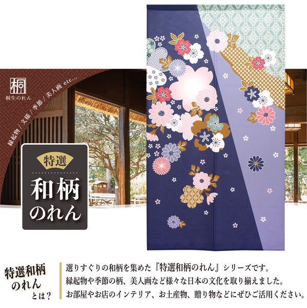 日本製 Tokusen Japanese Pattern Noren 85 x 150cm 麻布門簾 (和柄)