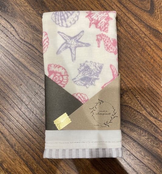日本製造 100% 純棉紗布毛巾（貝殼）HIN0143D