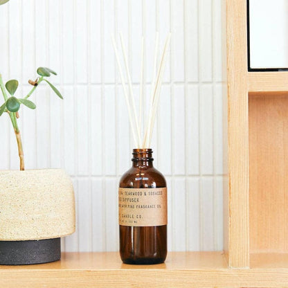P.F. Candle Co. - 柚木與煙草 - 3.5oz藤條香薰