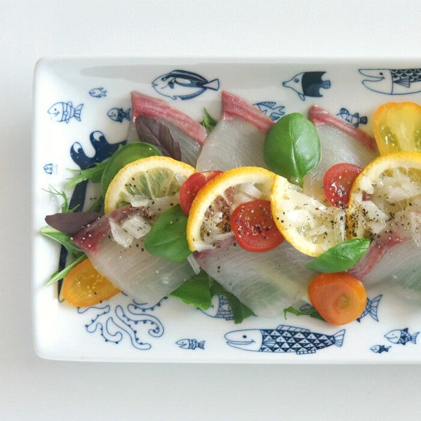 日本製 natural69 cocomarine HASAMI 波佐見燒長形碟餐具TIN0218