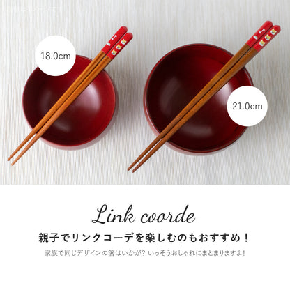 torico日本製木筷子柴犬21cm(紅色) TM23009A
