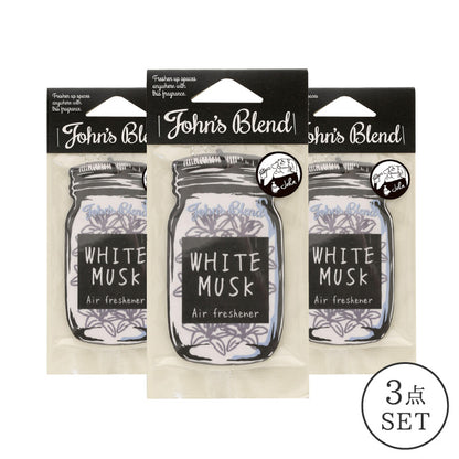 日本 John’s Blend 3片入吊掛式香氛片(白麝香)