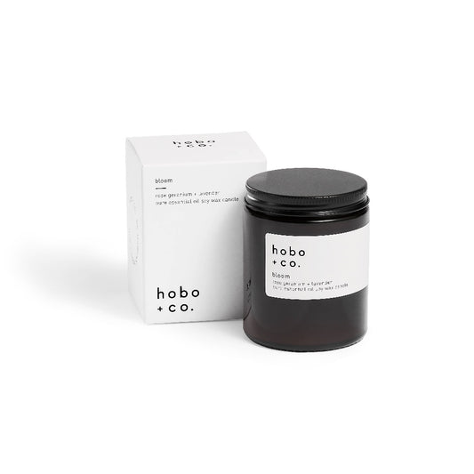 hobo + co. 英國香氛大豆蠟燭 - 玫瑰天竺葵 - 薰衣草 / Rose Geranium - Lavender (預購)